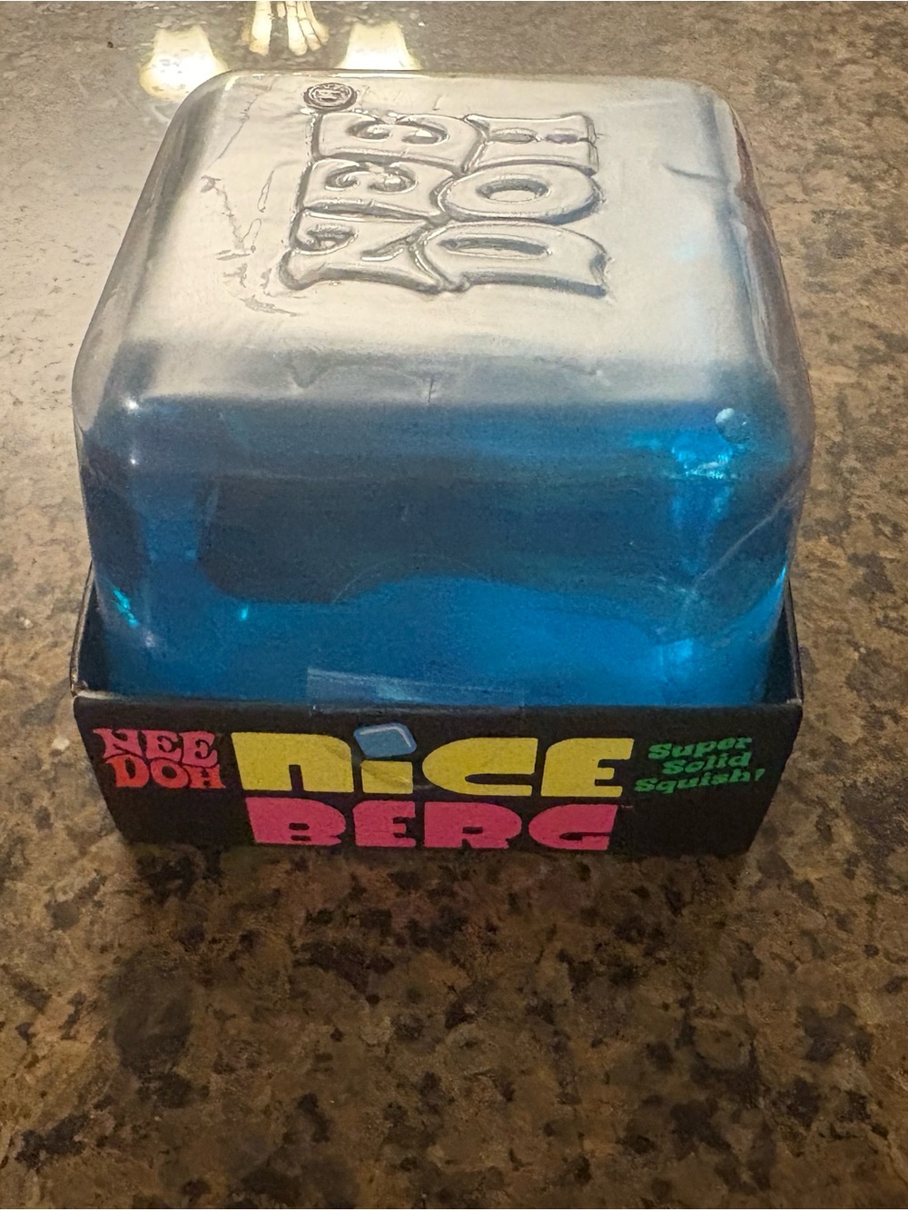 Dice Berg Super Solid Squish Toy - Blue